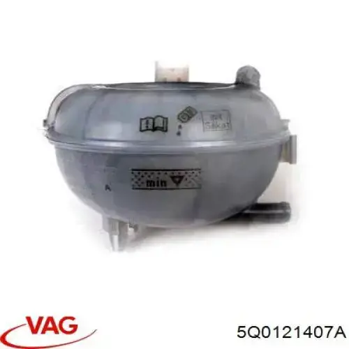 5Q0121407A VAG Tanque de expansão do sistema de esfriamento