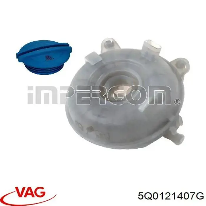 Tanque de expansão do sistema de esfriamento VAG 5Q0121407G preço, a partir de 32,42 USD