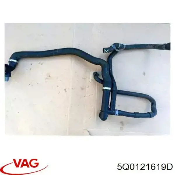 Flange do sistema de esfriamento (união em T) VAG 5Q0121619D preço, a partir de 29,30 USD