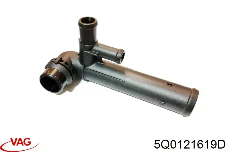 Flange do sistema de esfriamento (união em T) VAG 5Q0121619D preço, a partir de 29,30 USD