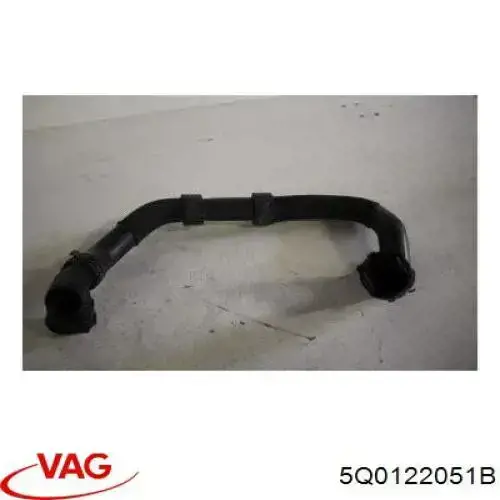5Q0122051B VAG Mangueira (cano derivado) inferior do radiador de esfriamento