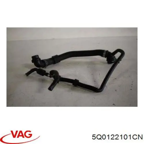 5Q0122101CN VAG Mangueira (cano derivado) do radiador de esfriamento superior