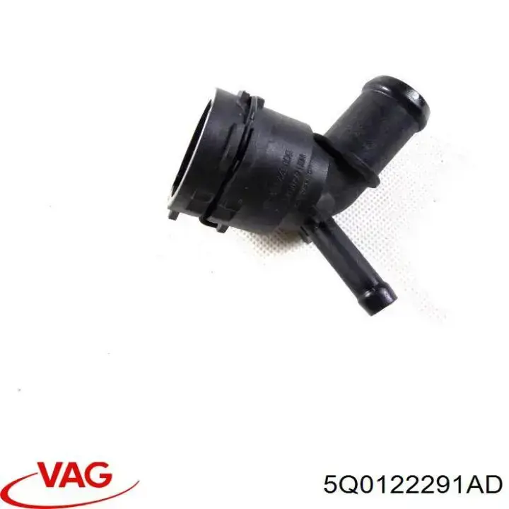 Flange do sistema de esfriamento (união em T) VAG 5Q0122291AD preço, a partir de 7,36 USD