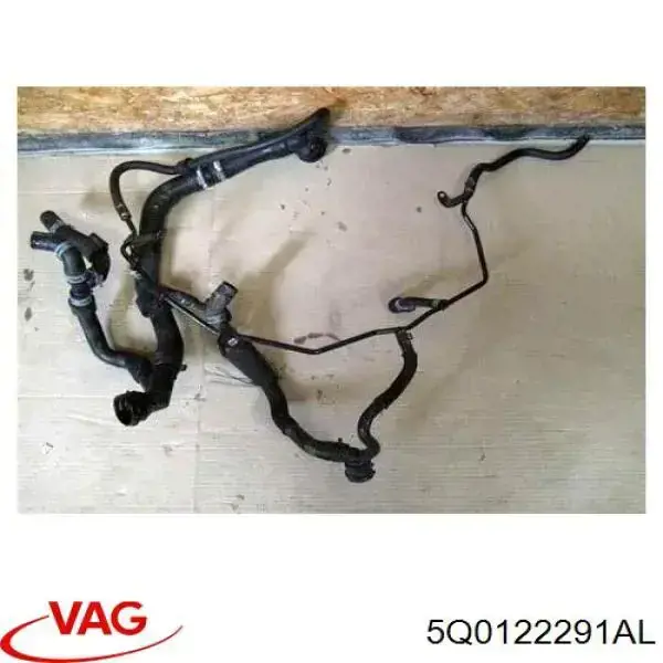 Compre 5Q0122291AL VAG Tubo de ligação do termostato superior (acoplamento de desmontagem rápida)