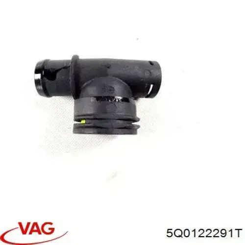 Flange do sistema de esfriamento (união em T) VAG 5Q0122291T preço, a partir de 18,35 USD