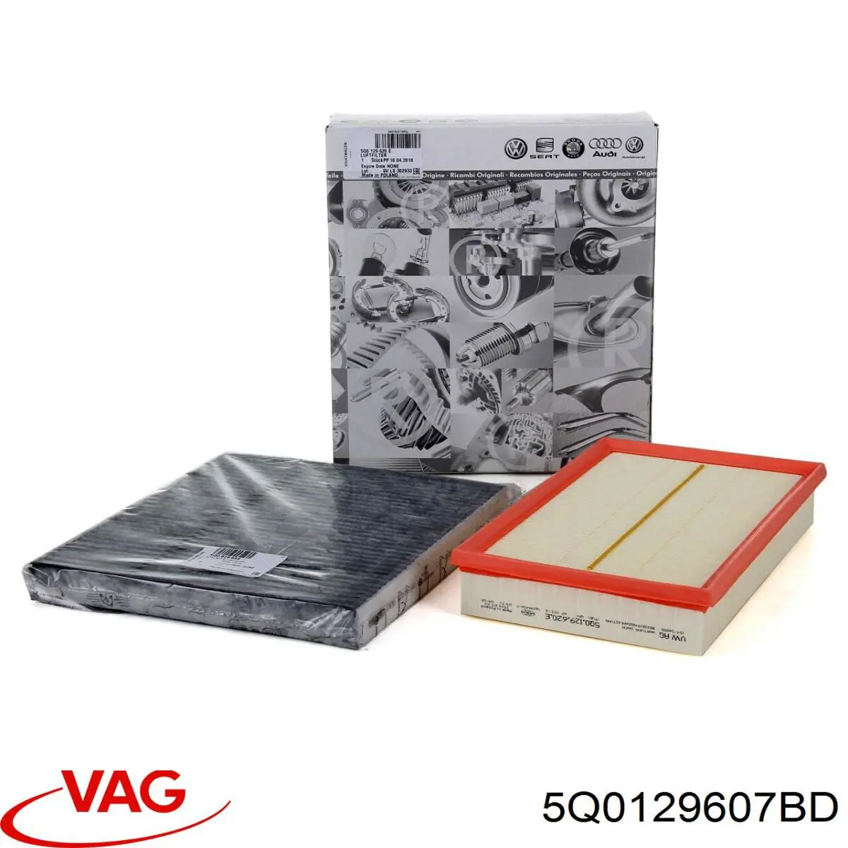Caixa de filtro de ar VAG 5Q0129607BD preço, a partir de 204,66 USD