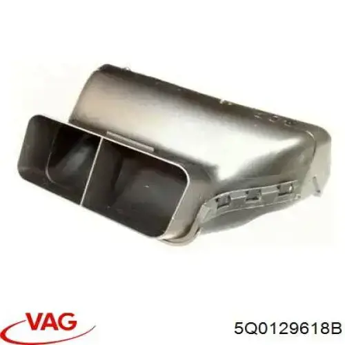 5Q0129618B VAG Cano derivado de ar, entrada de filtro de ar