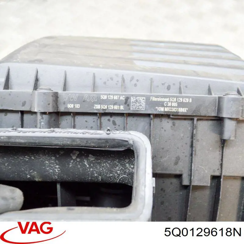 5Q0129618N VAG Cano derivado de ar, entrada de filtro de ar
