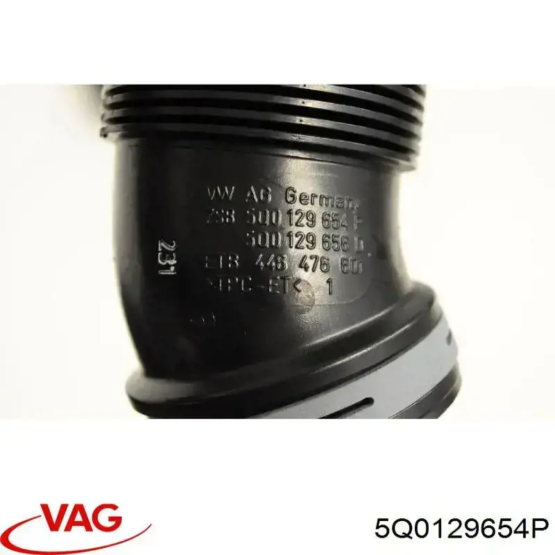Compre 5Q0129654P VAG Cano derivado de ar, saída de filtro de ar