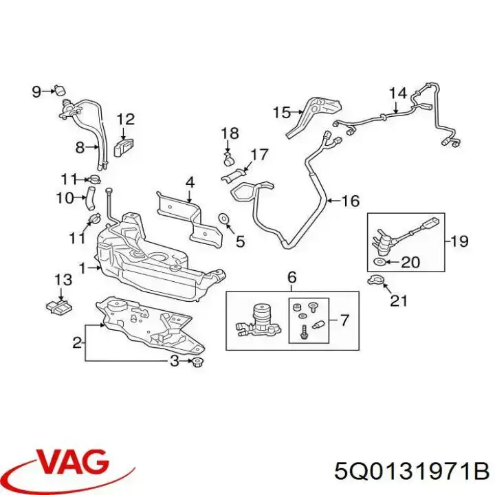 Bomba AD BLUE VAG 5Q0131971B preço, a partir de 400,59 USD