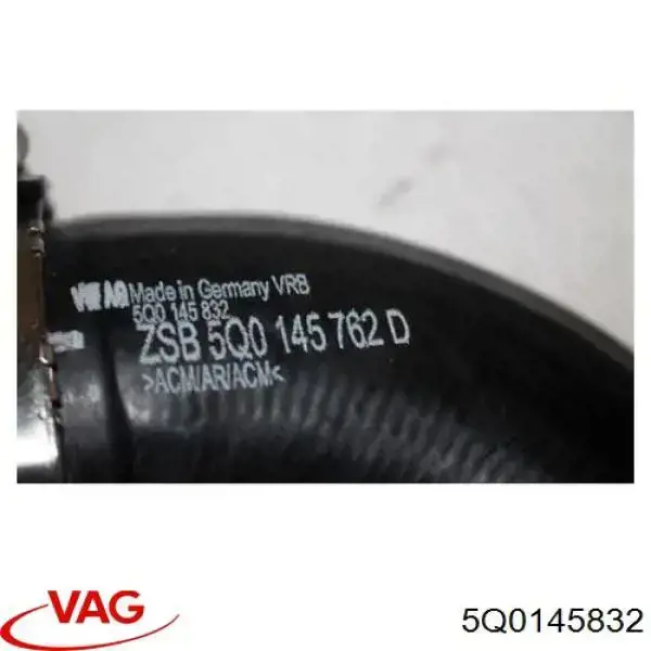 Mangueira (cano derivado) de intercooler VAG 5Q0145832 preço, a partir de 22,22 USD