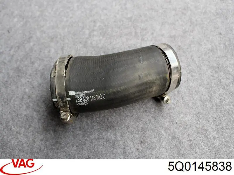 5Q0145838 VAG Cano derivado de ar, da válvula de borboleta
