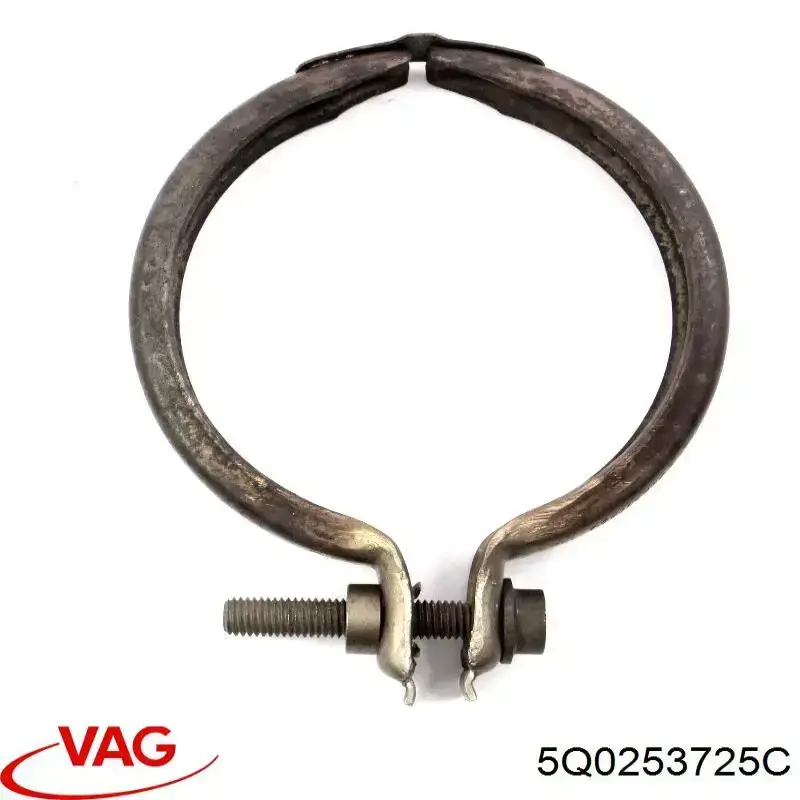 5Q0253725C VAG Braçadeira de silenciador dianteira