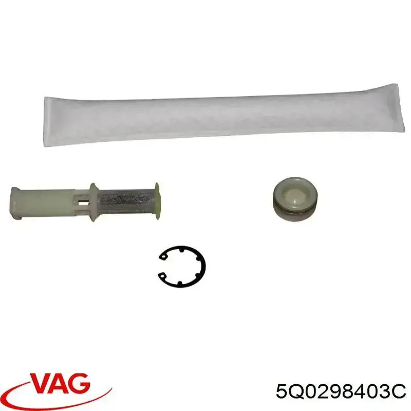 Compre 5Q0298403D VAG Tanque de recepção do secador de aparelho de ar condicionado
