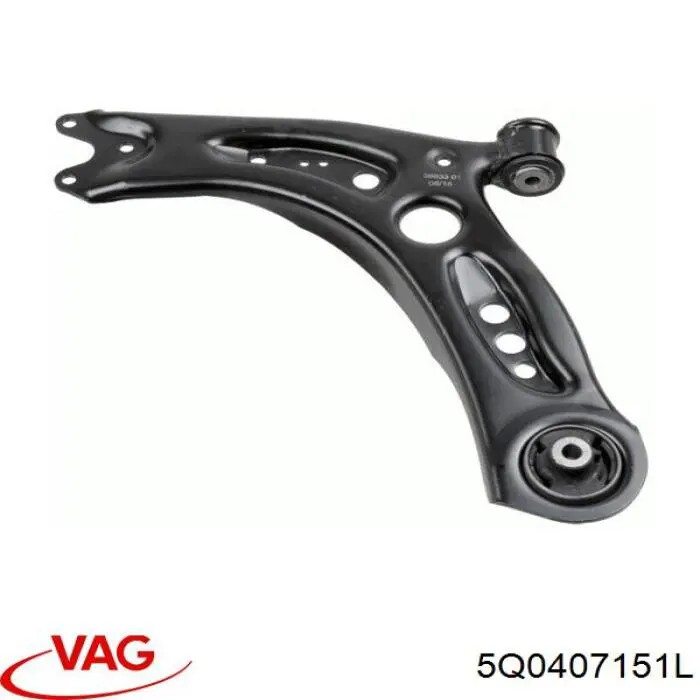 Braço oscilante inferior esquerdo de suspensão dianteira VAG 5Q0407151L preço, a partir de 51,17 USD