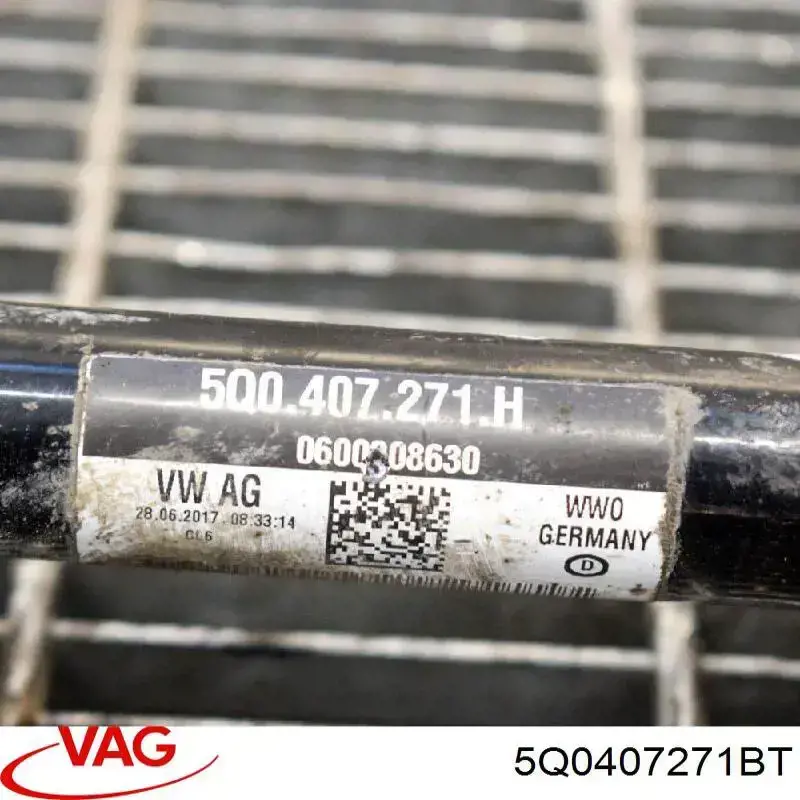 Semieixo (acionador) dianteiro esquerdo VAG 5Q0407271BT preço, a partir de 112,42 USD