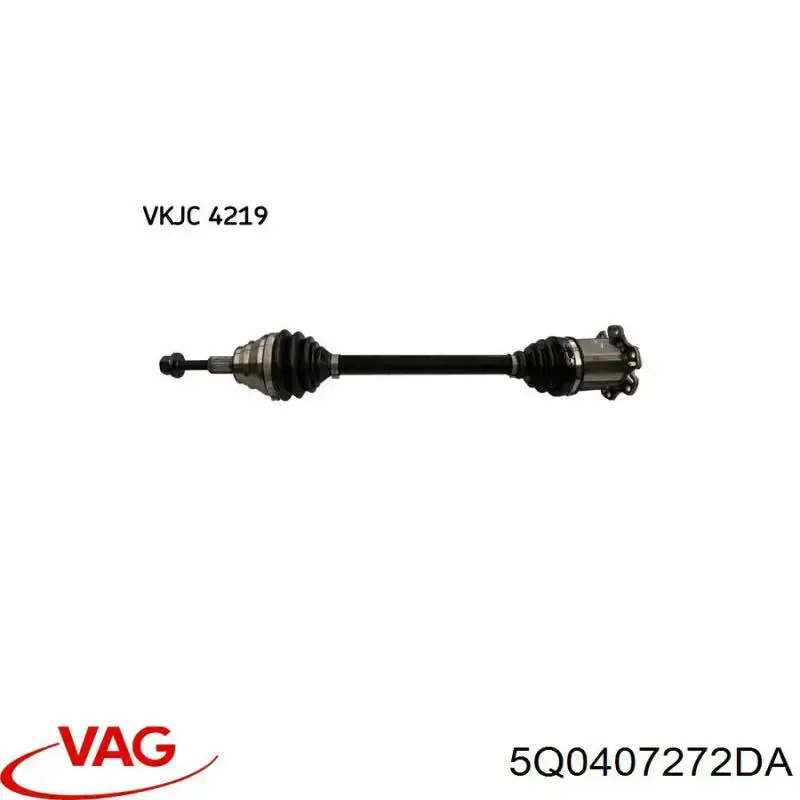 Semieixo (acionador) dianteiro direito VAG 5Q0407452BX preço, a partir de 225,94 USD