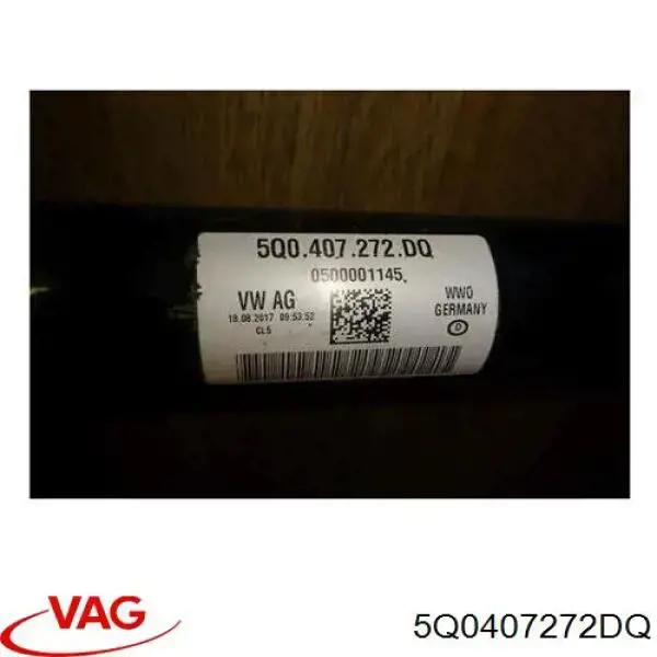 5Q0407272DQ VAG Semieixo (acionador) dianteiro direito