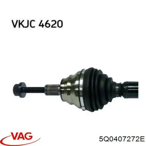 Semieixo (acionador) dianteiro direito VAG 5Q0407272E preço, a partir de 110,86 USD