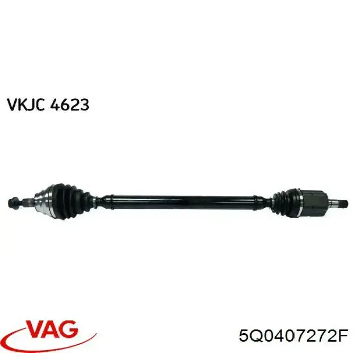 5Q0407272F VAG Semieixo (acionador) dianteiro direito
