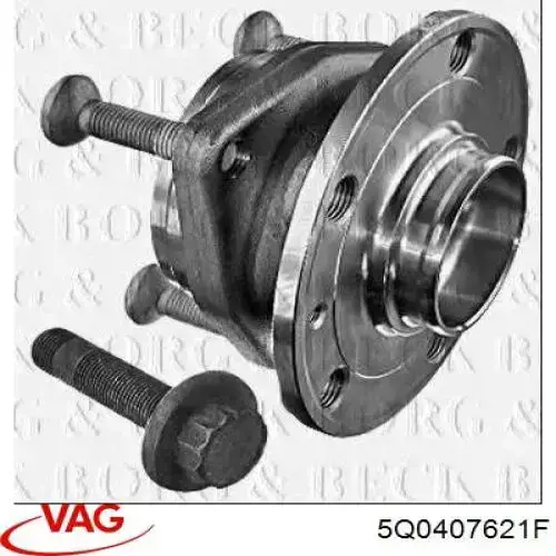 Compre 5Q0407621F VAG Cubo dianteiro