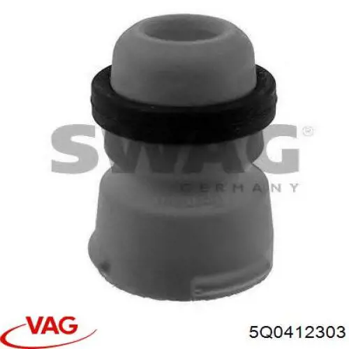 5Q0412303 VAG Pára-choque (grade de proteção) de amortecedor dianteiro