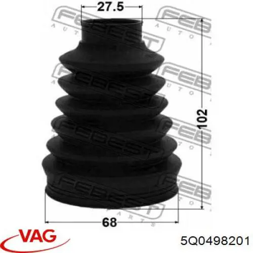  VAG 5Q0498201 preço, a partir de 3,36 USD