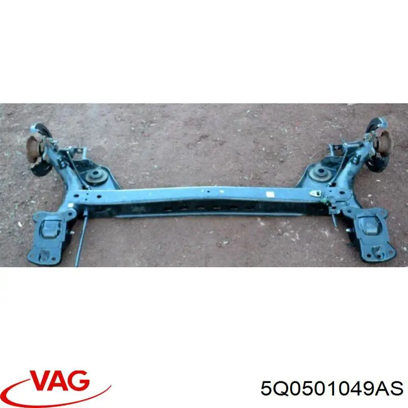 5Q0501049AS VAG Viga de suspensão traseira (plataforma veicular)