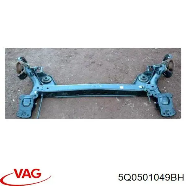 5Q0501049BH VAG Viga de suspensão traseira (plataforma veicular)