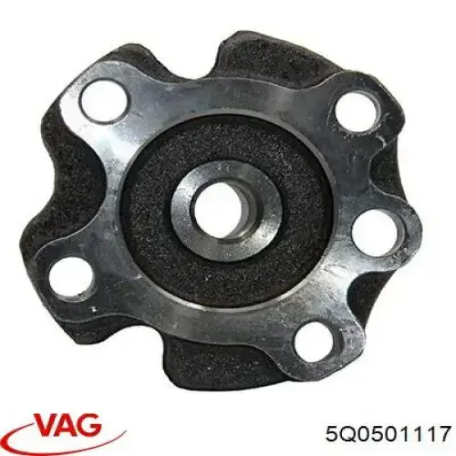5Q0501117 VAG Pino moente (extremidade do eixo) traseiro