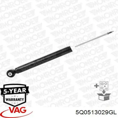 5Q0513029GL VAG Amortecedor traseiro