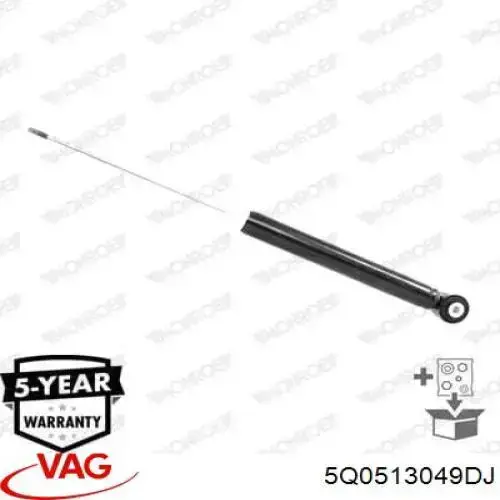 Amortecedor traseiro VAG 5Q0513049DJ preço, a partir de 57,07 USD