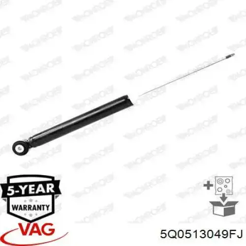 5Q0513049FJ VAG Amortecedor traseiro