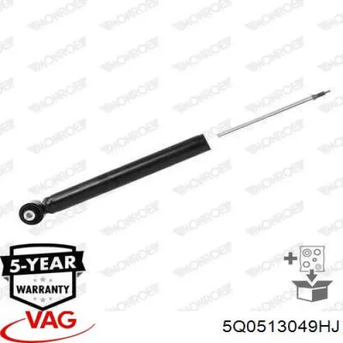 5Q0513049HJ VAG Amortecedor traseiro