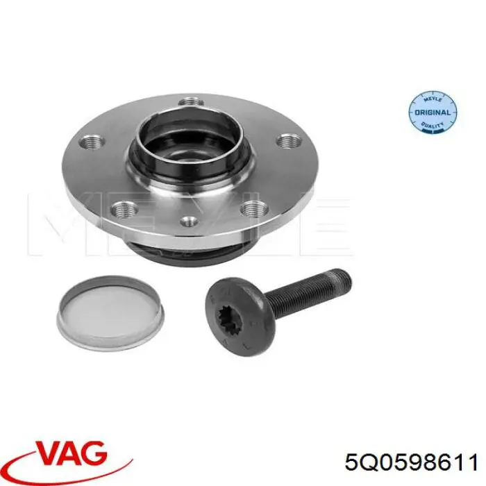 5Q0598611 VAG Cubo traseiro