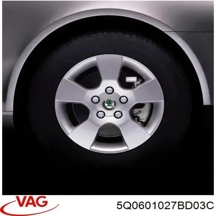Compre 5Q0601027BQ03C VAG Discos de roda de aço (estampados)