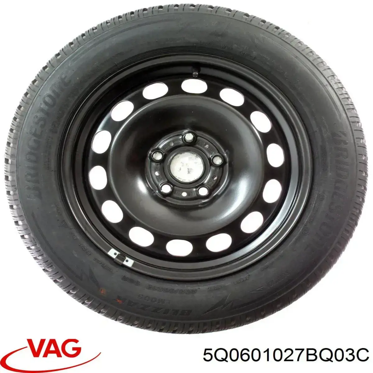 5Q0601027BQ03C VAG Discos de roda de aço (estampados)