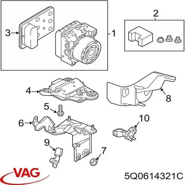  VAG 5Q0614321C preço, a partir de 62,29 USD