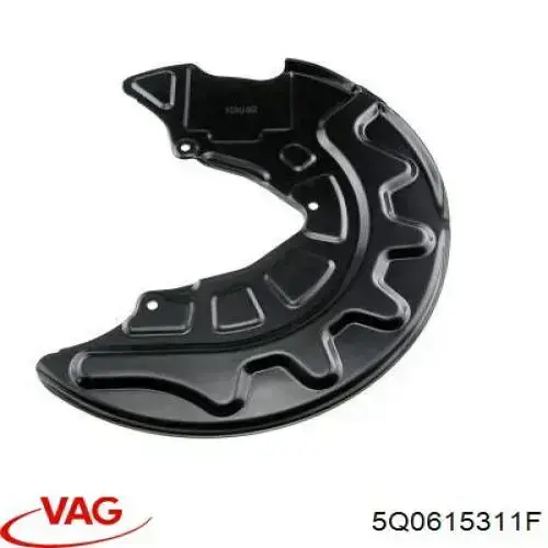 Proteção do freio de disco dianteiro esquerdo VAG 5Q0615311F preço, a partir de 27,03 USD