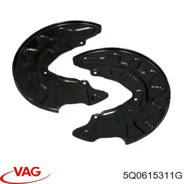 Proteção do freio de disco dianteiro esquerdo VAG 5Q0615311G preço, a partir de 26,71 USD
