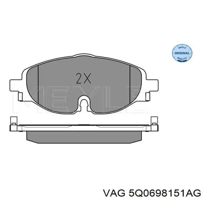 Sapatas do freio dianteiras de disco VAG 5Q0698151AG preço, a partir de 440,94 USD