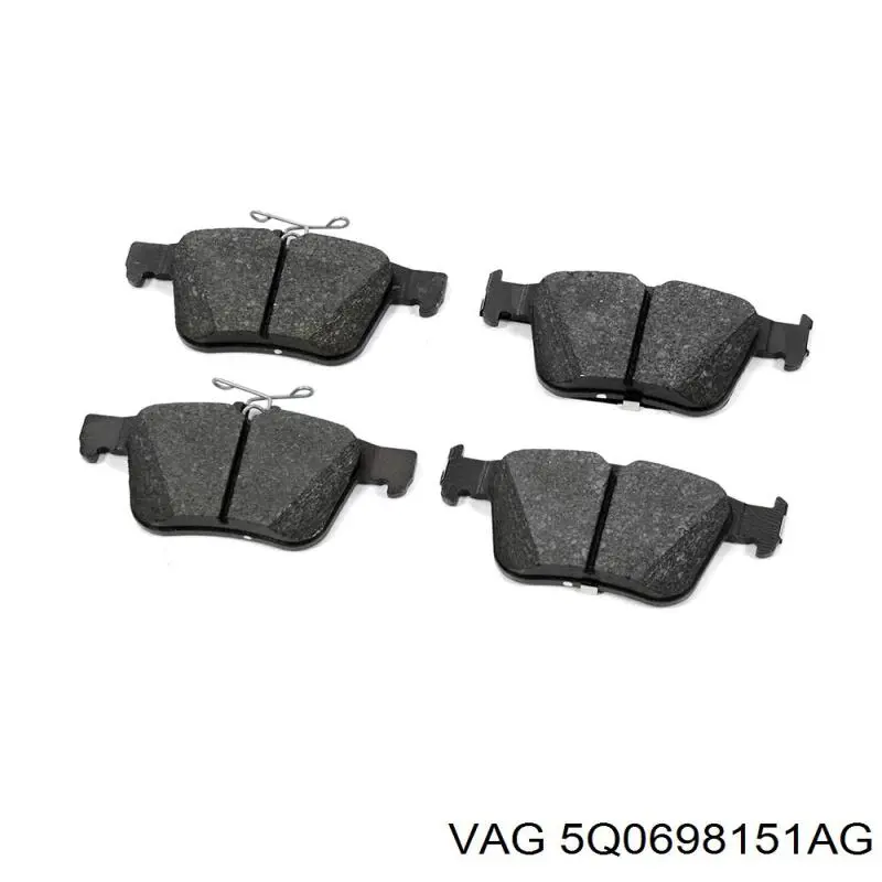 Compre 5Q0698151AG VAG Sapatas do freio dianteiras de disco