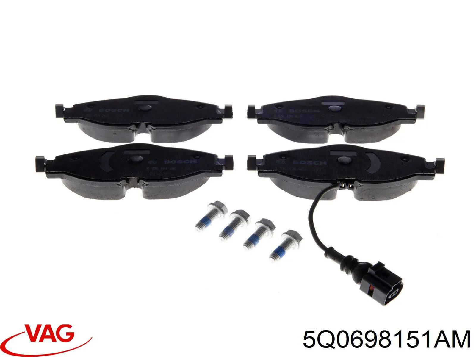 Sapatas do freio dianteiras de disco VAG 5Q0698151AM preço, a partir de 33,64 USD