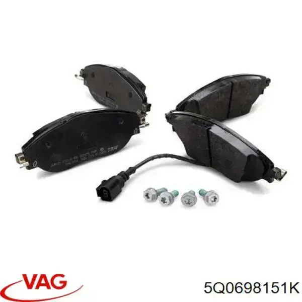Sapatas do freio dianteiras de disco VAG 5Q0698151K preço, a partir de 42,62 USD