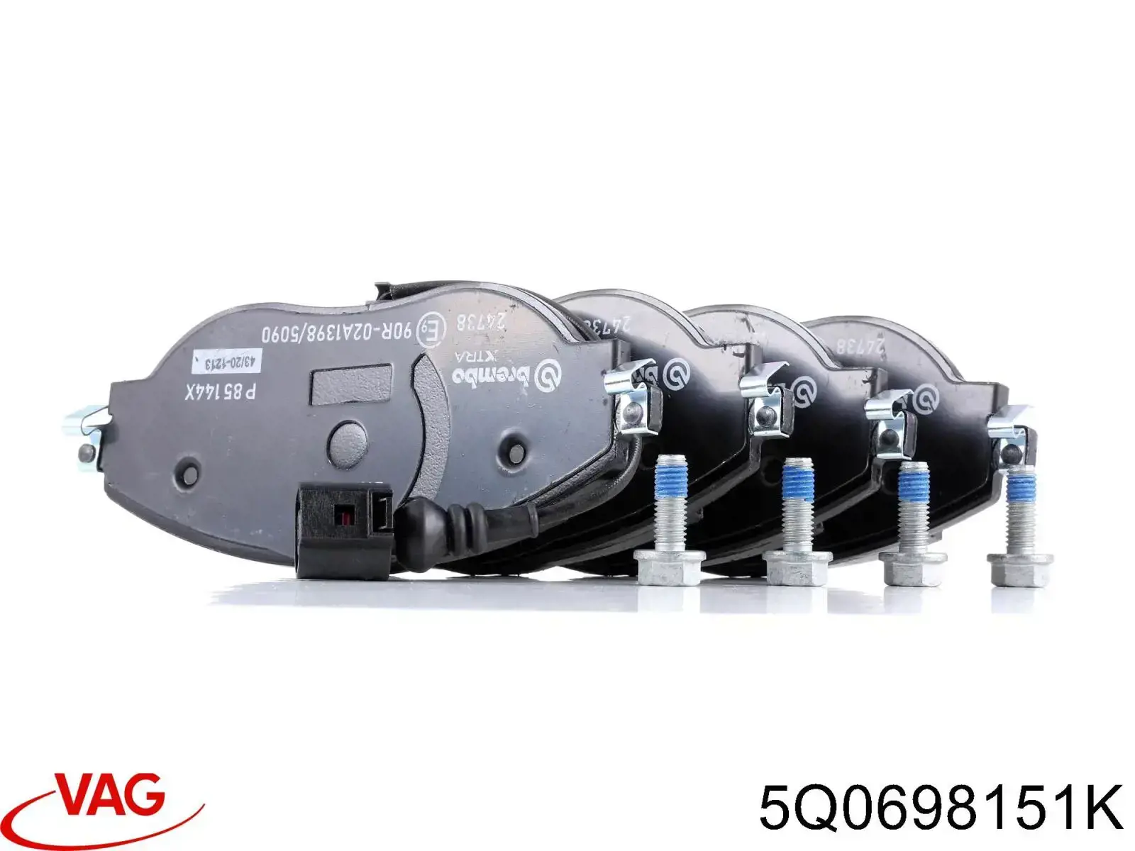 Compre 5Q0698151K VAG Sapatas do freio dianteiras de disco