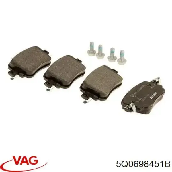 Sapatas do freio traseiras de disco VAG 5Q0698451B preço, a partir de 33,44 USD