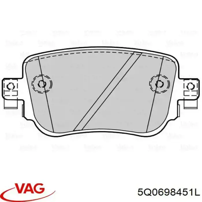 Sapatas do freio traseiras de disco VAG 5Q0698451L preço, a partir de 33,44 USD