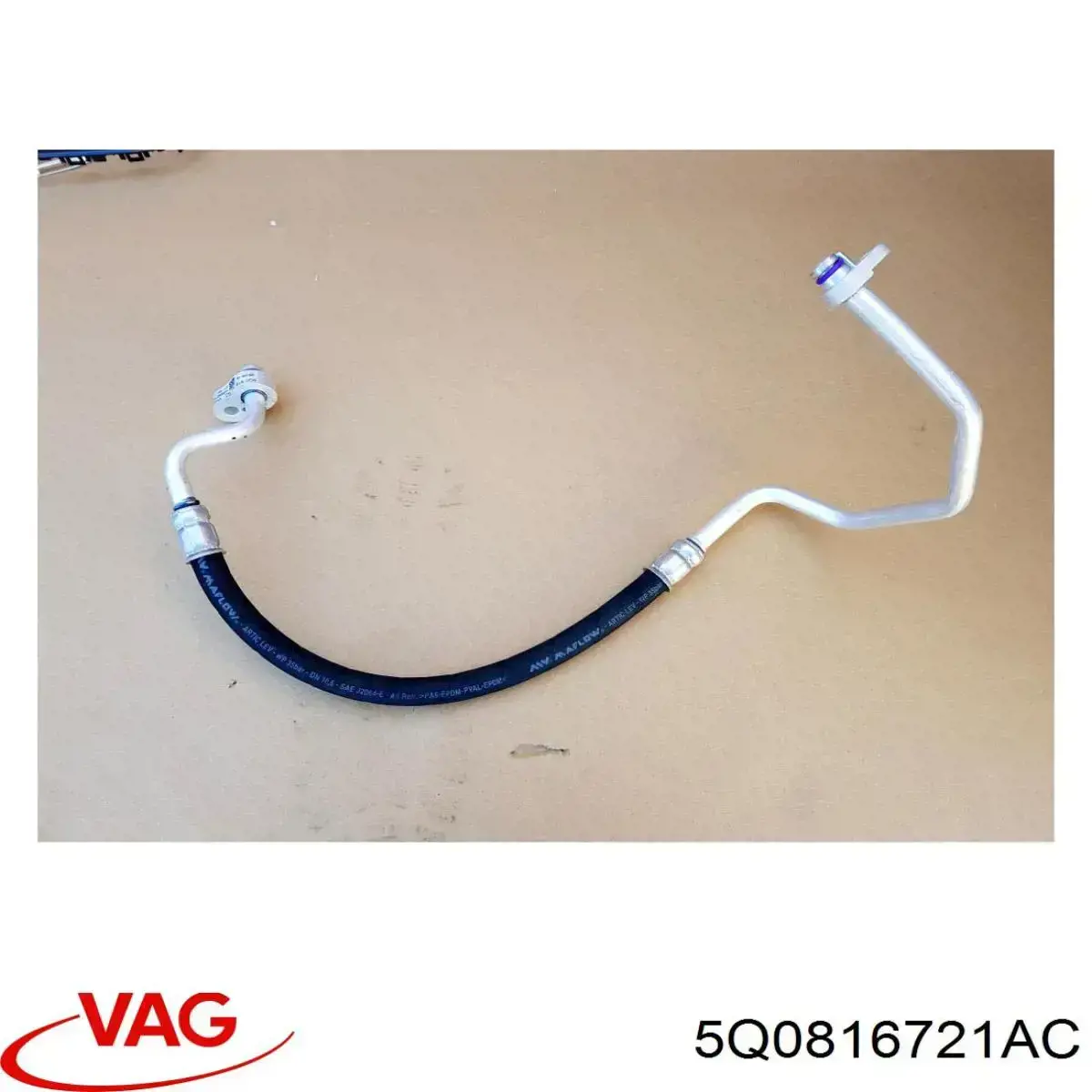 Mangueira de aparelho de ar condicionado, desde o compressor até o radiador VAG 5Q0816721AC preço, a partir de 110,67 USD