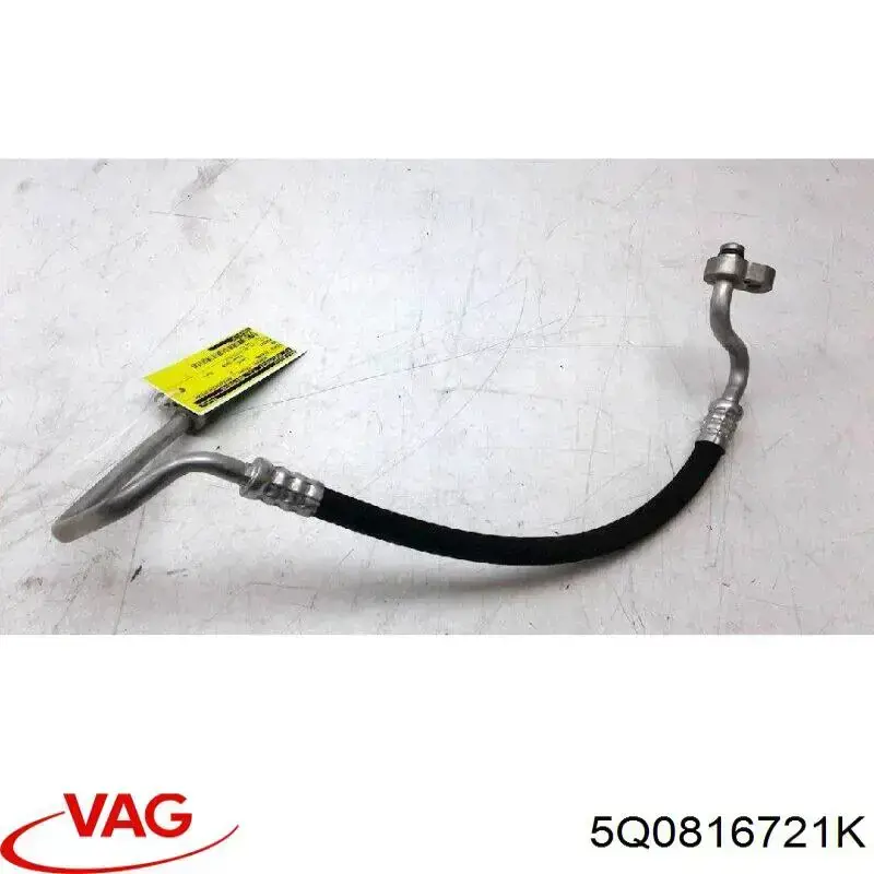 5Q0816721K VAG Mangueira de aparelho de ar condicionado, desde o compressor até o radiador