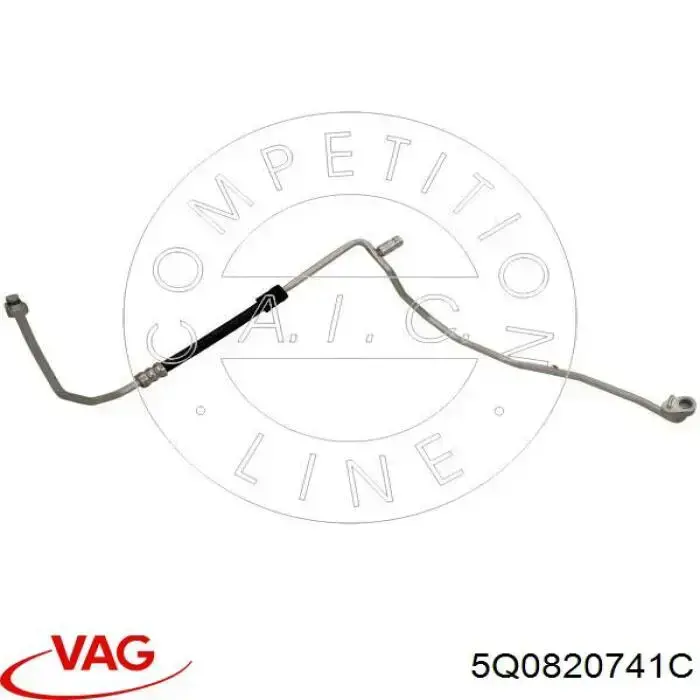 Compre 5Q0820741C VAG Mangueira de aparelho de ar condicionado, desde o radiador até o vaporizador